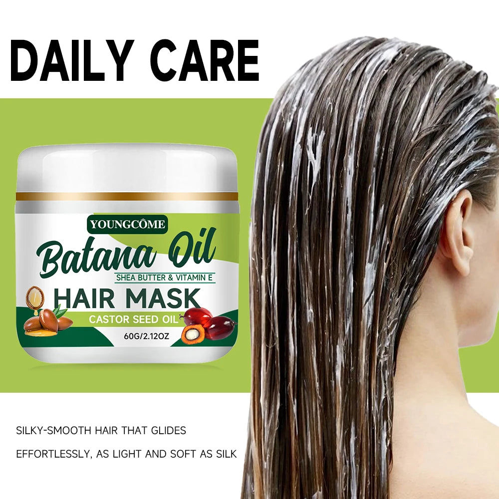 Batana Rosemary Hair Care Hair Mask Nourish Moisturize Improve Hair Quality Reduct Hair Loss Prevent Repair Revitalize Hair Care Quake