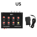DC5V-12V Audio EQ-7 Audio Signal Preamplifier 7 Band Equalizer Adjust High School Bass Sound Phone Computer Headphone Amplifier Quake US