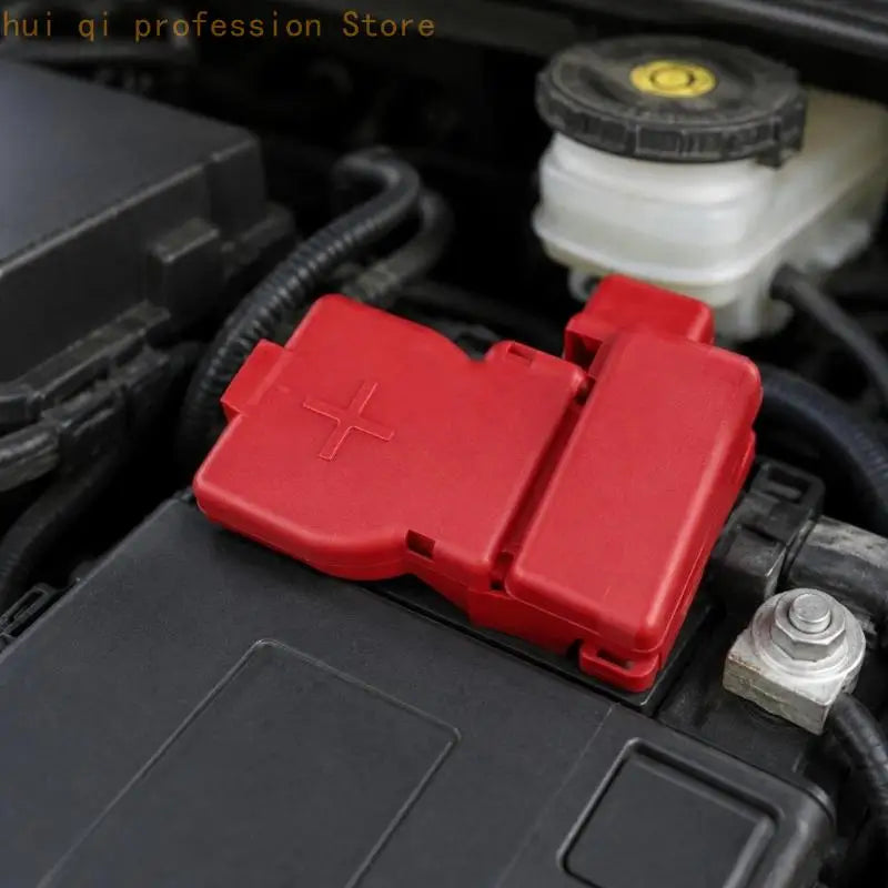 Red Positive Terminal Cover, Hinged Plastic Cap for 24345-79912 Vehicle Spare H8WE Quake