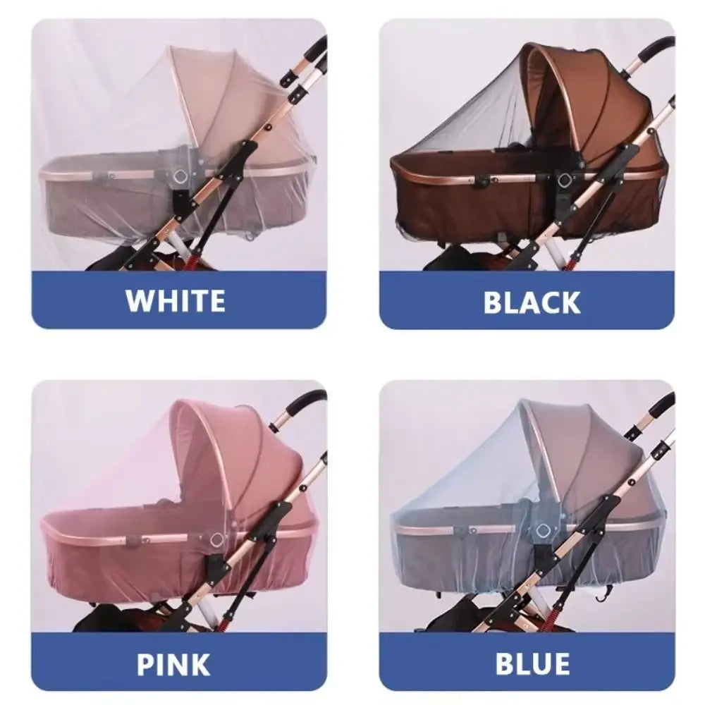 Fully Covered Baby Stroller Mosquito Net Universal Dustproof Baby Cradle Mosquito Net Lightweight Breathable Quake