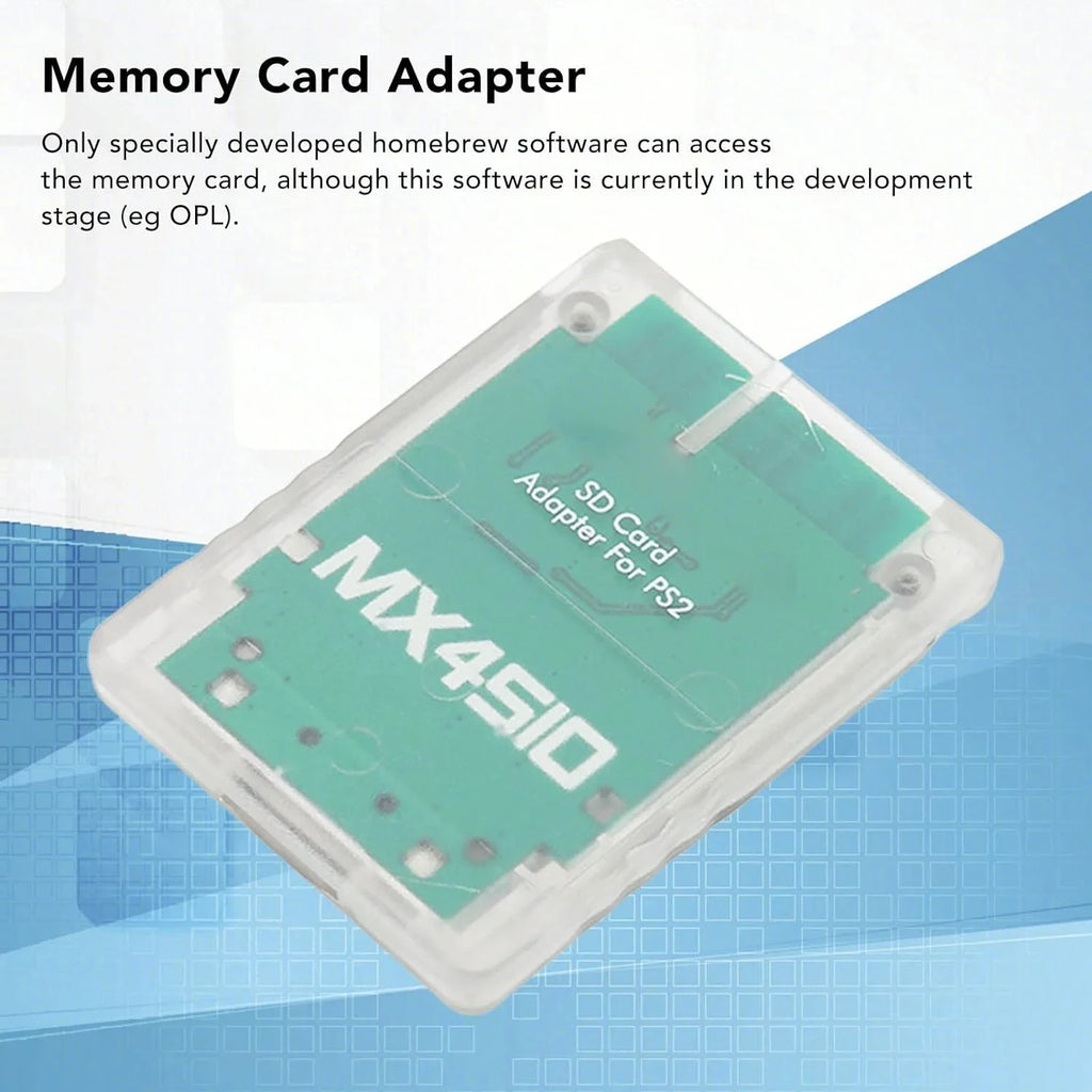 MX4SIO SIO2SD Memory Adapter, Stable Replacement Reader for PS2, Connect Memory to Slot Quake