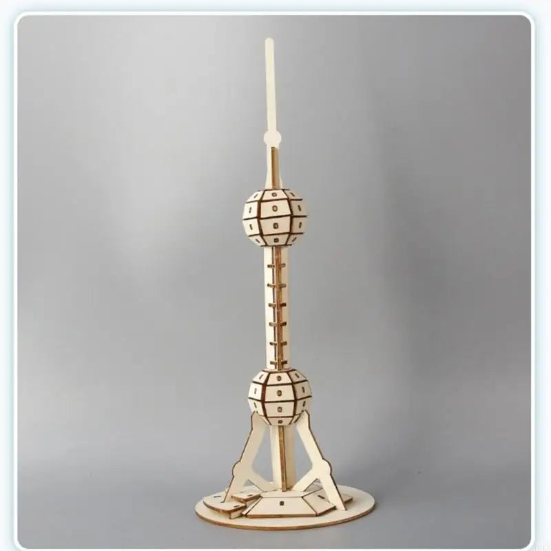 Wooden Building Project DIY Architecture Landmark Tower for Kids Students, 13.78in Assembly Activity for Classroom Science K1KF Quake