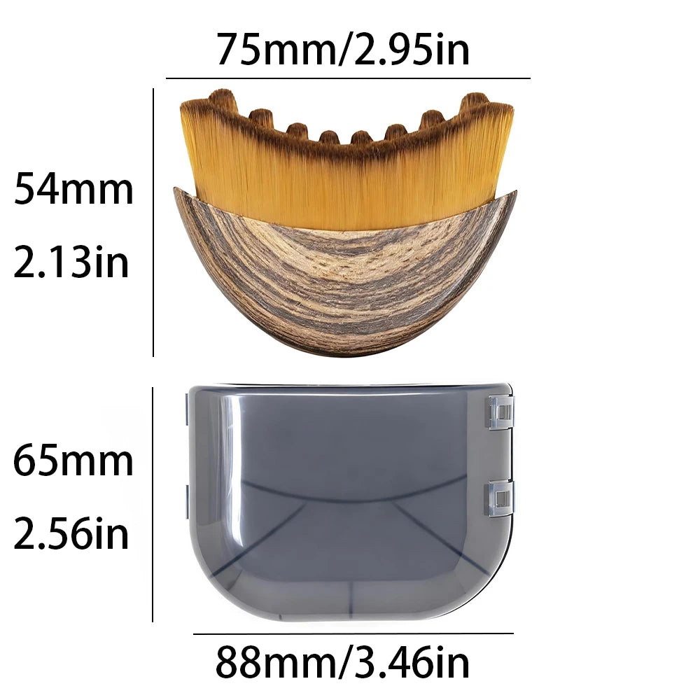 2 PCS Lymphatic Contour Face Brush with Storage Box Features a Newly Upgraded Ergonomic Design for Precise Skin Fit Quake