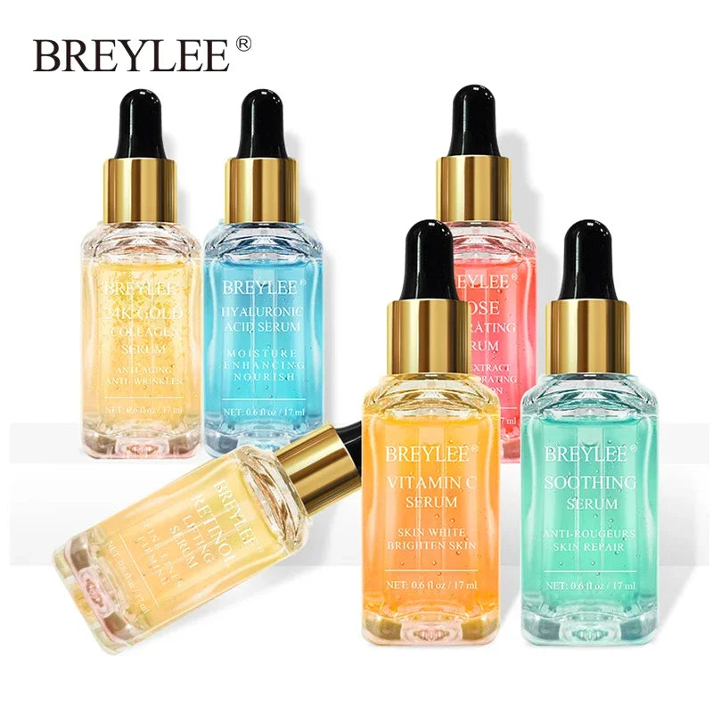 BREYLEE Retinol Face Serum Vitamin C Brighten Tone Essence Hyaluronic Acid Moisturizing Anti Aging Cream Firming Skin Care 17ml Quake