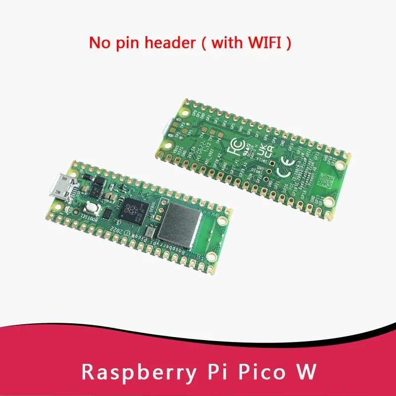 Original Raspberry Pi Pico W with Wireless WiFi Development Board, Pico or Pico H with Pin Header, Support MicroPython/C++ Quake