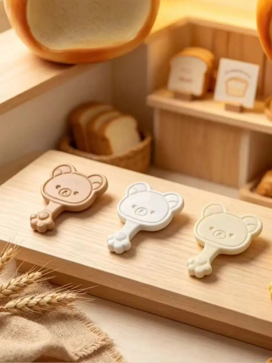 20Pcs Cute Colorful Bear Tray Miniature Home Decor Resin Micro Landscape Dollhouse For Fairy Garden DIY Jewelry Making Accessory Quake