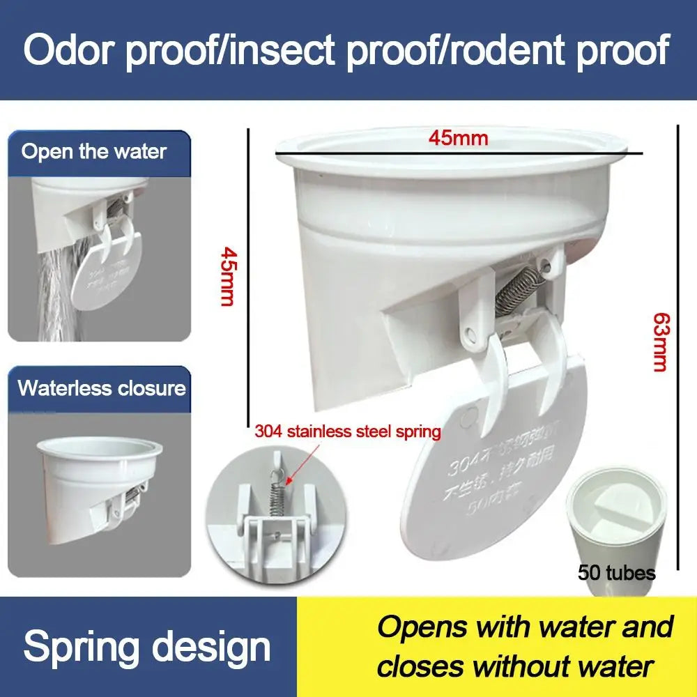 Anti-leak Toilet Flange Ring Floor Outlet Odor-resistant Drain Pipe Cover Automatic Closing Replacement Toilet Repairing Parts Quake