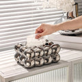 Light Luxury Facial Tissue Box Holder Napkin Holder Paper Holder Table Towel Quake Argent