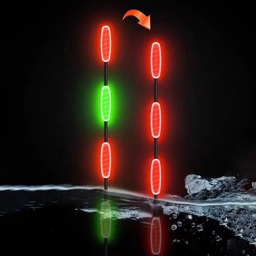 1pc Super Bright LED Fishing Smart Float Top Ultra Sensitive Induction Electronic Floats Buoy Bite hook color change Luminous Quake