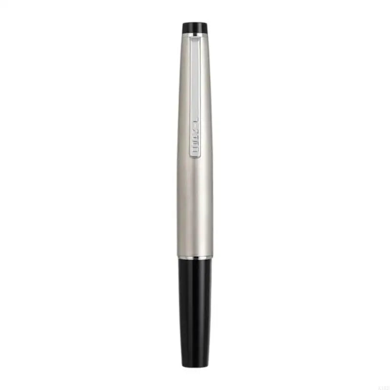 Pocket Fountain Pen, Metal Fountain Pen EF 0.38MM Fine Point, Screw Filling Cartridge for Office Notes, Journaling, K1KF Quake silver CN
