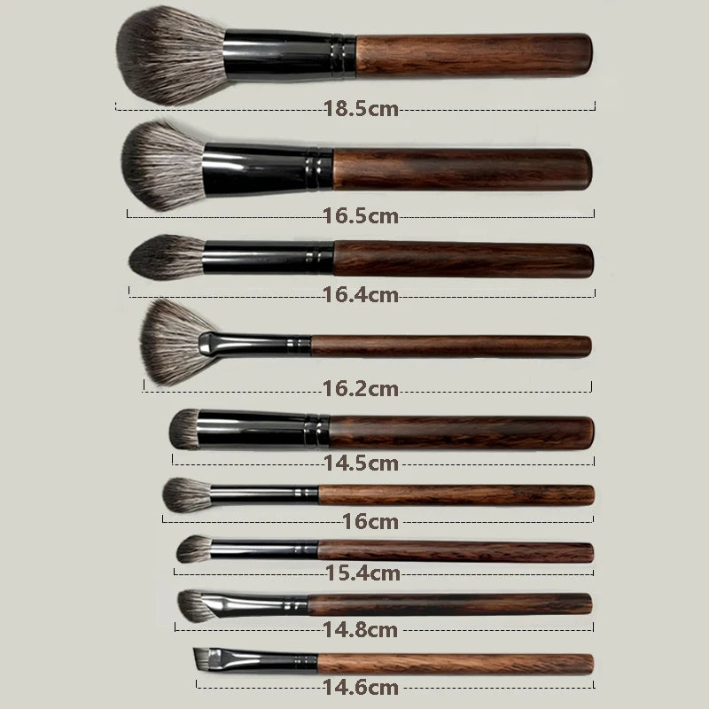 9PCS Eyeshadow Professional Makeup Brushes Crease Blending Shader kist dlya teney brovey brochas maquillaje Cosmetic Beauty Tool Quake