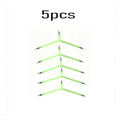 Luminous Stainless Steel Splitter, Line Divider, Hook Separator, Balance Accessory for Sea Fishing, Boat Fishing, White Bait Fishing Gear Quake Yeguangtianping5Pcs