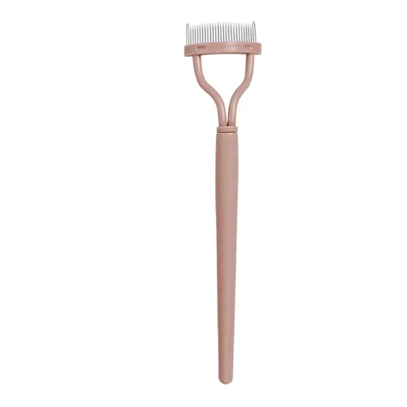 Eye Combing Tools Makeup Lash Separator Eyelash Brush Lash Stainless Steel Eyelash Portable Comb Mascara Curl Eyelash Curler Quake M166 Skin