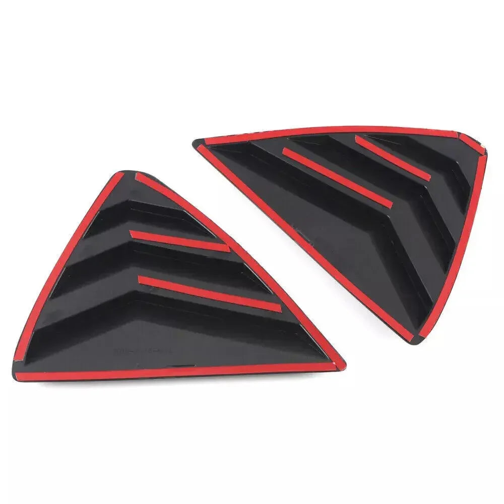 For Mazda CX-5 CX5 2017-2023 Car Rear Louver Window Side Shutter Cover Trim Sticker Vent Scoop ABS Carbon Fiber Accessories Auto Quake