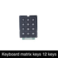 Matrix Array Matrix Keyboard 12 16 Key 4*4 4*3 Membrane Switch Keypad 4 X 4 4 X 3 Membrane Switch Keypad for Arduino Quake 3x4