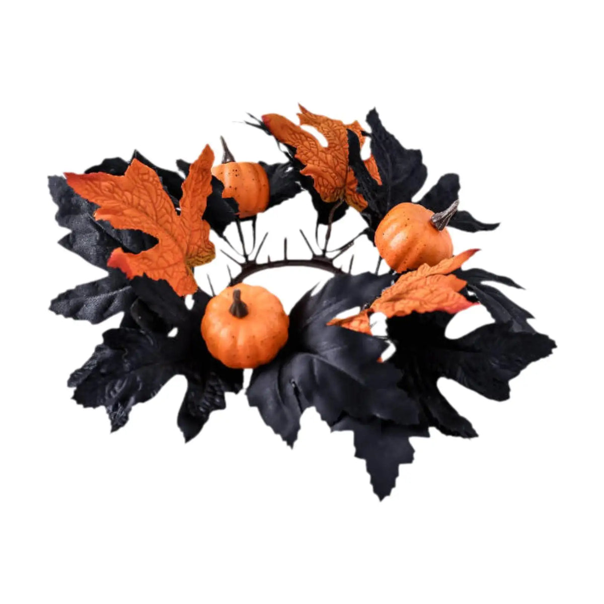 Halloween Wreath for Front Door Haunted House Decorative Home Ornament Prom Decoration Holiday Club Party Porch Halloween Wreath Quake orange pumpkin