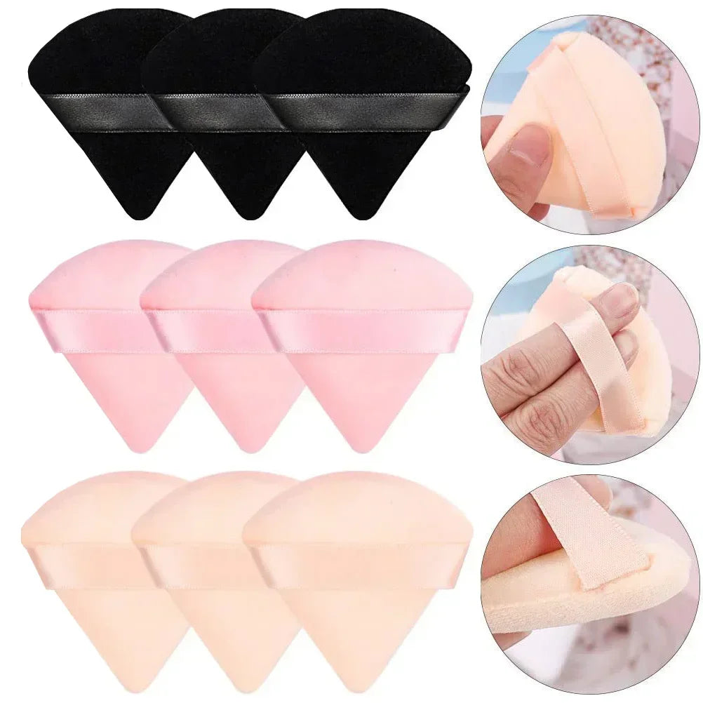 3pcs Makeup Puff Makeup Sponge Cosmetics Soft Tools Powder Puff Face Cotton Face Powder Puff Washable Velvet Quake