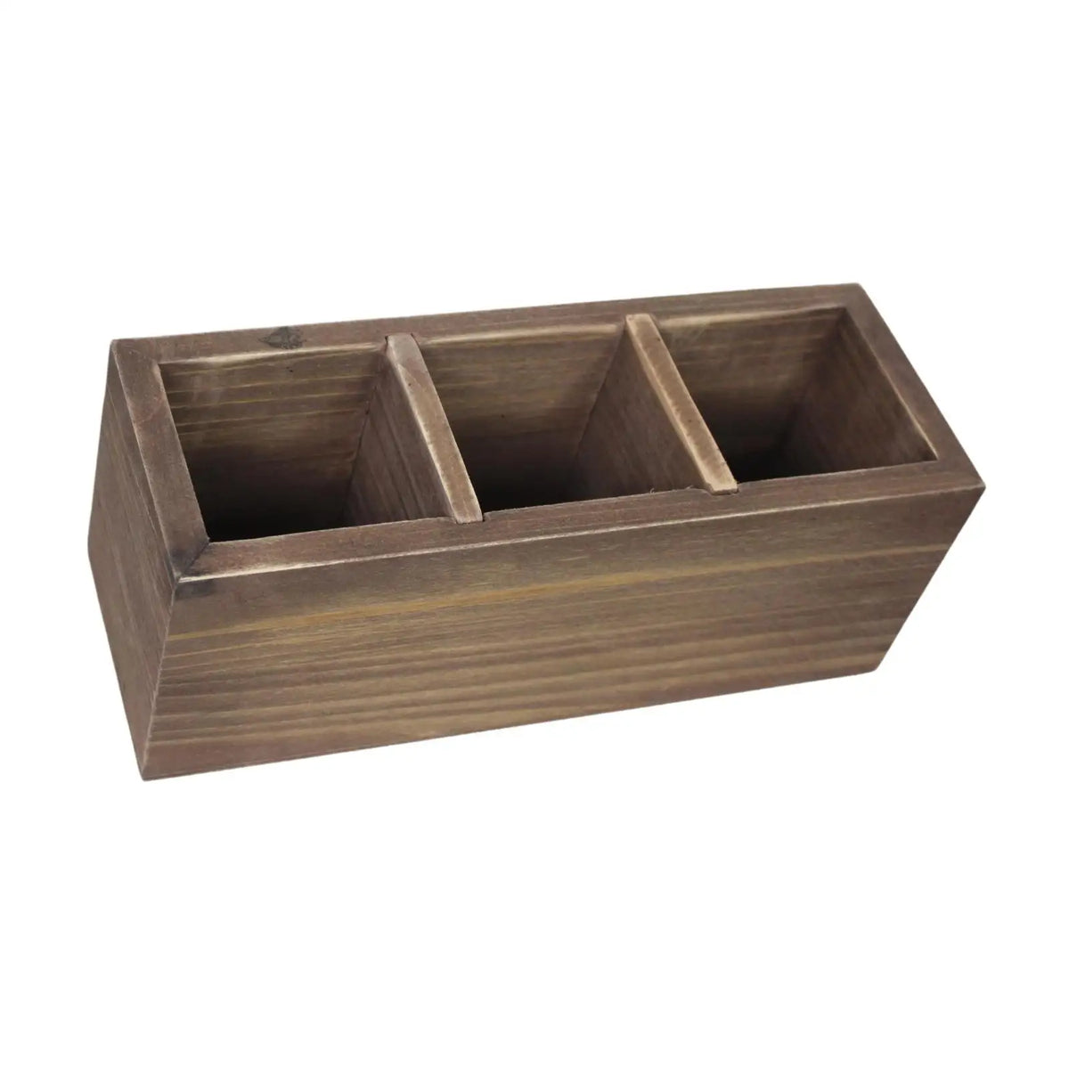 Wood Pen Holder Vintage Desktop Storage for Desktop Bedside Table Countertop Quake