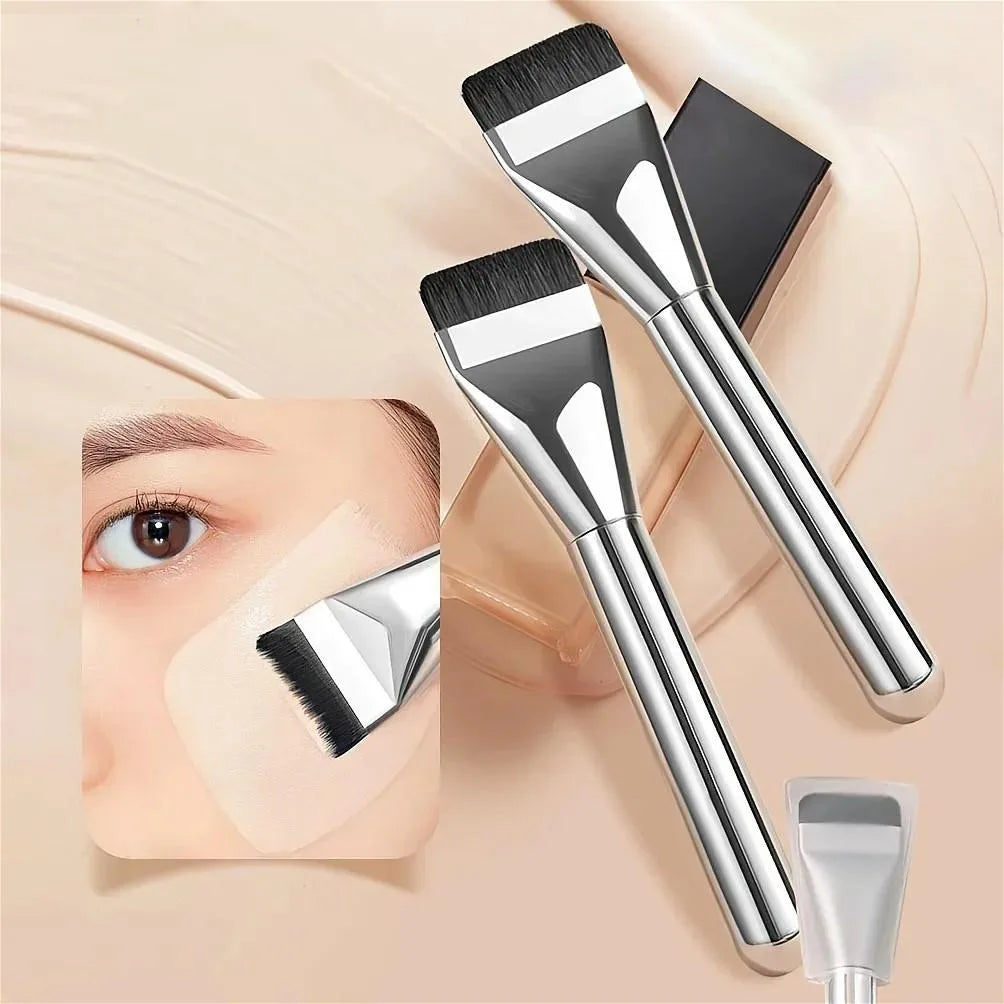 Beauty makeup tools one-word foundation brush do not eat powder flat head base makeup brush makeup brush Quake