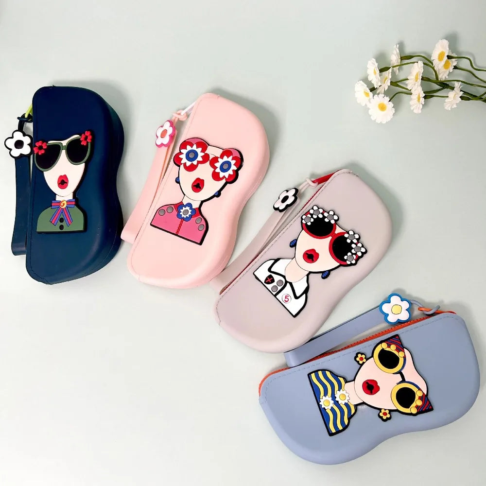 New Multifunctional Glasses Bag Waterproof Silicone Small Items Bags Dustproof Cosmetic Bags Quake
