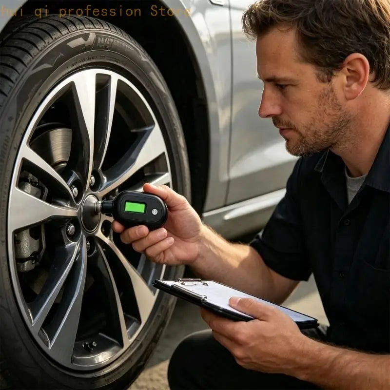 High Precisions Digital Tire Pressure Gauge With 4 Unit Mode And Auto Shutdown For Vehicle Safety Check H8WE Quake