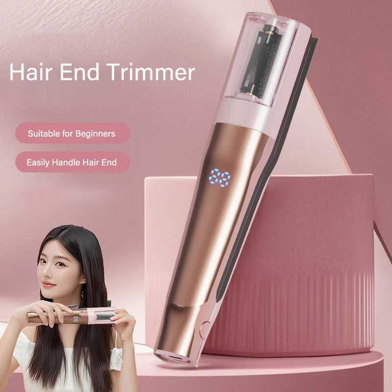 Hair Ends Trimmer Split Remover Dry Damaged Brittle Professional Automatic Trim Split for Women Cordless Hair Cutting Machine Quake