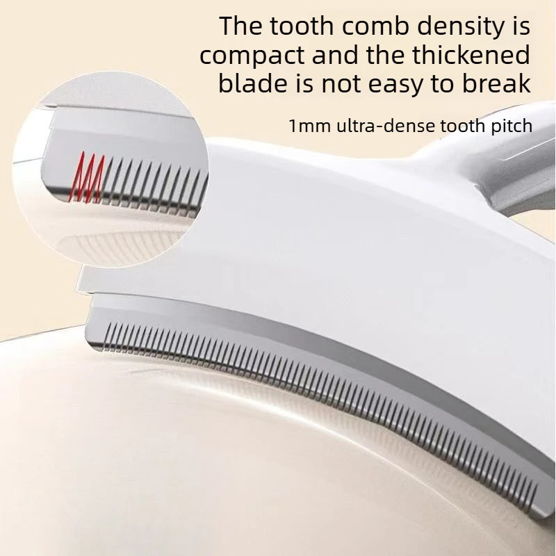 Pet Hair Remover Comb for Cats and Dogs Handle Deshedding Brush Pet Grooming Tool To Remove Loose Fur Pet Deshedding Brush Quake