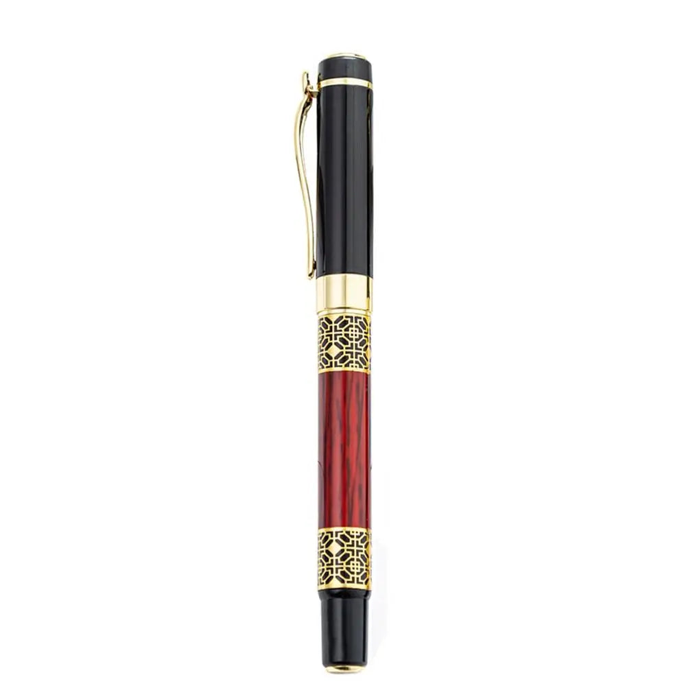 Luxury Metal Ballpoint Pen With Refills Business Fountain Pen Students Gift Writing Tools Blue/Black Ink Gel Pen For School Quake 01