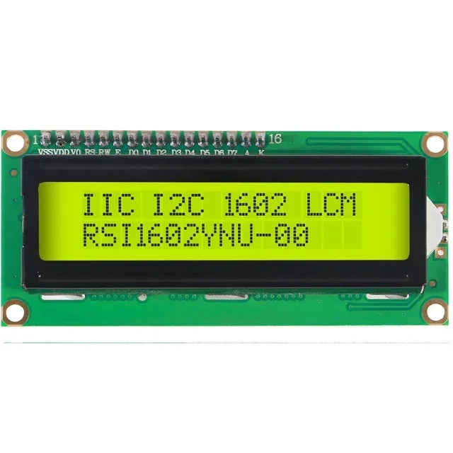 LCD1602 Screen with Backlight LCD Display Module Board 2 X 16 Characters 1602 5V for Ar-duino Duemilanove Robot 1602A UNO R3 MEG Quake only lcd green