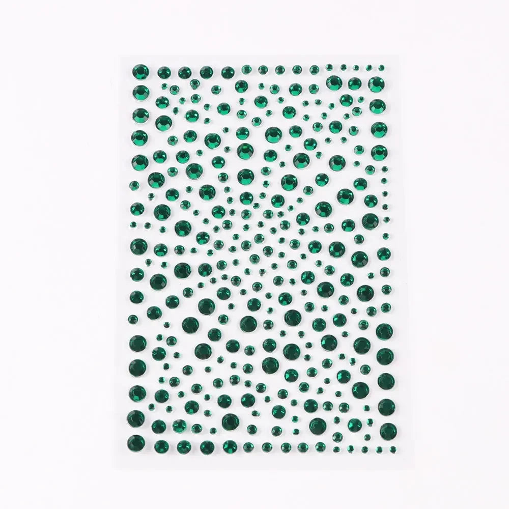 Face Decorations Rhinestone Stickers for Music Festival Halloween Party Mobile Crystal Sticker Women Girls DIY Diamond Stickers Quake NO.30