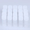 20pcs Translucent 5ml Plastic Sample Bottle Test Tube Mini Bottles Leak Proof Cap Vials Pill Capsule Small Storage Containers Quake 20Pcs