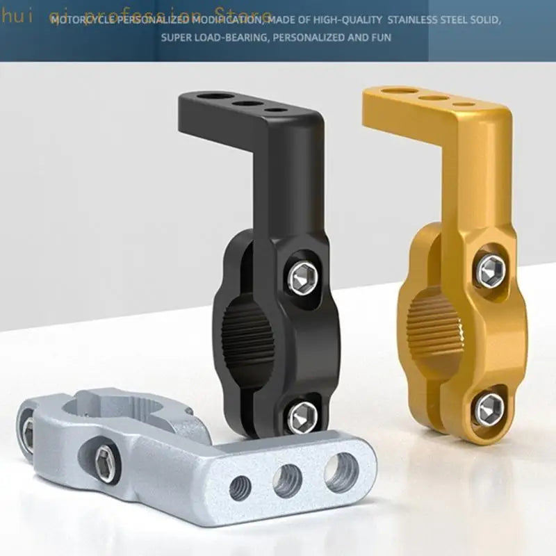 H8WE Multifunction Motorcycle Handlebar Extension Bracket rusts Resistant Designs Mounting for Improves Lighting & Navigation Quake