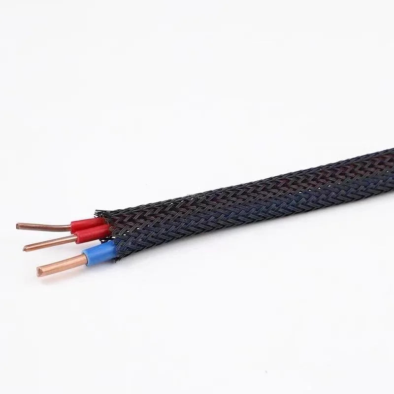 5M/10M Insulated Braid cable Sleeve 10/12/16/20/25mm PET Cable protector Wire Gland Protection Cable Sleeving Shrink Tubing Quake