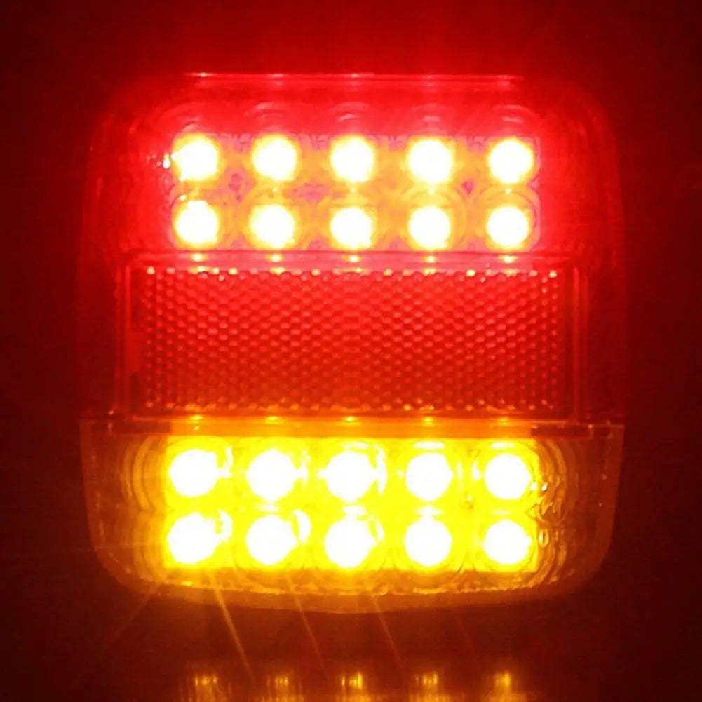 20LED 12V Waterproof Rear Tail Light Durable Warning Lamp for Car Truck Trailer and Caravan Brake Stop or Auxiliary Lighting Use Quake