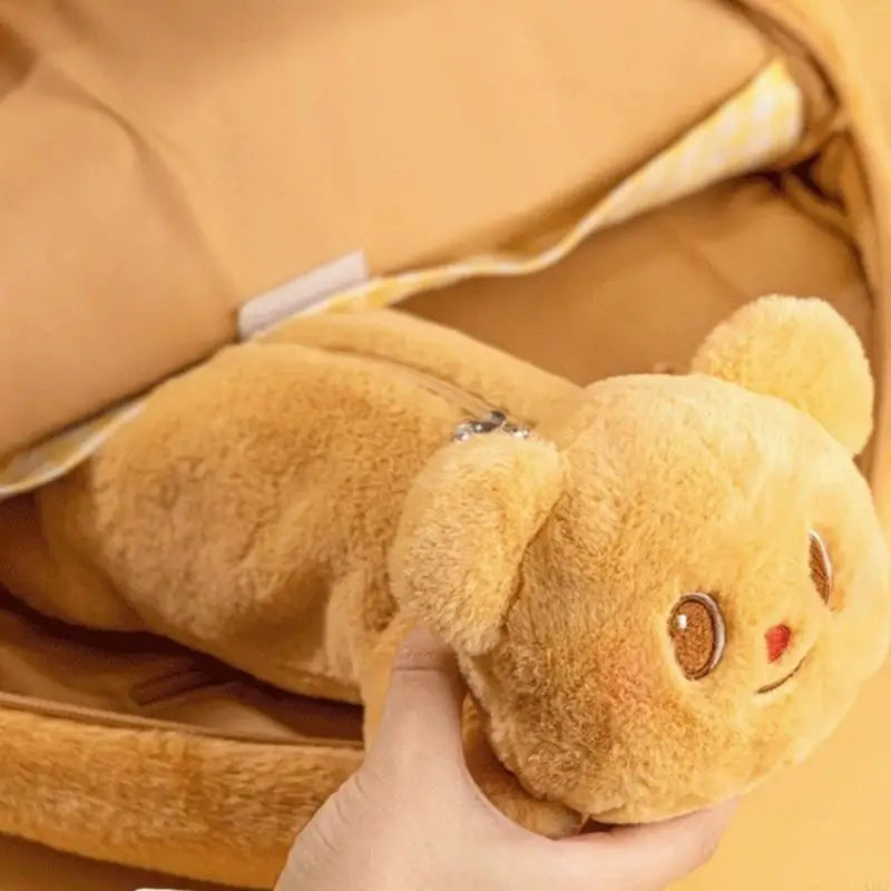 Adorable Bear Pencil Bag Large Capacity Pencil Case Portable Pen Organiser For Pen Eraser Marker Ruler Cosmetic Tool K1KF Quake