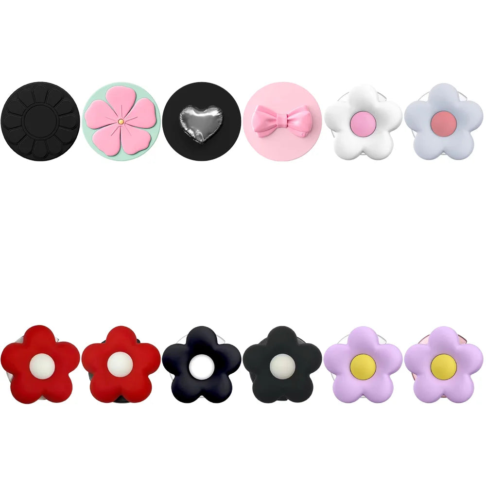 Letter Seal Circle Multicolor Magnetic Phone Grip Card Holder Stand for IPhone 18 17 16 15 14 13 Pro Max Case Quake