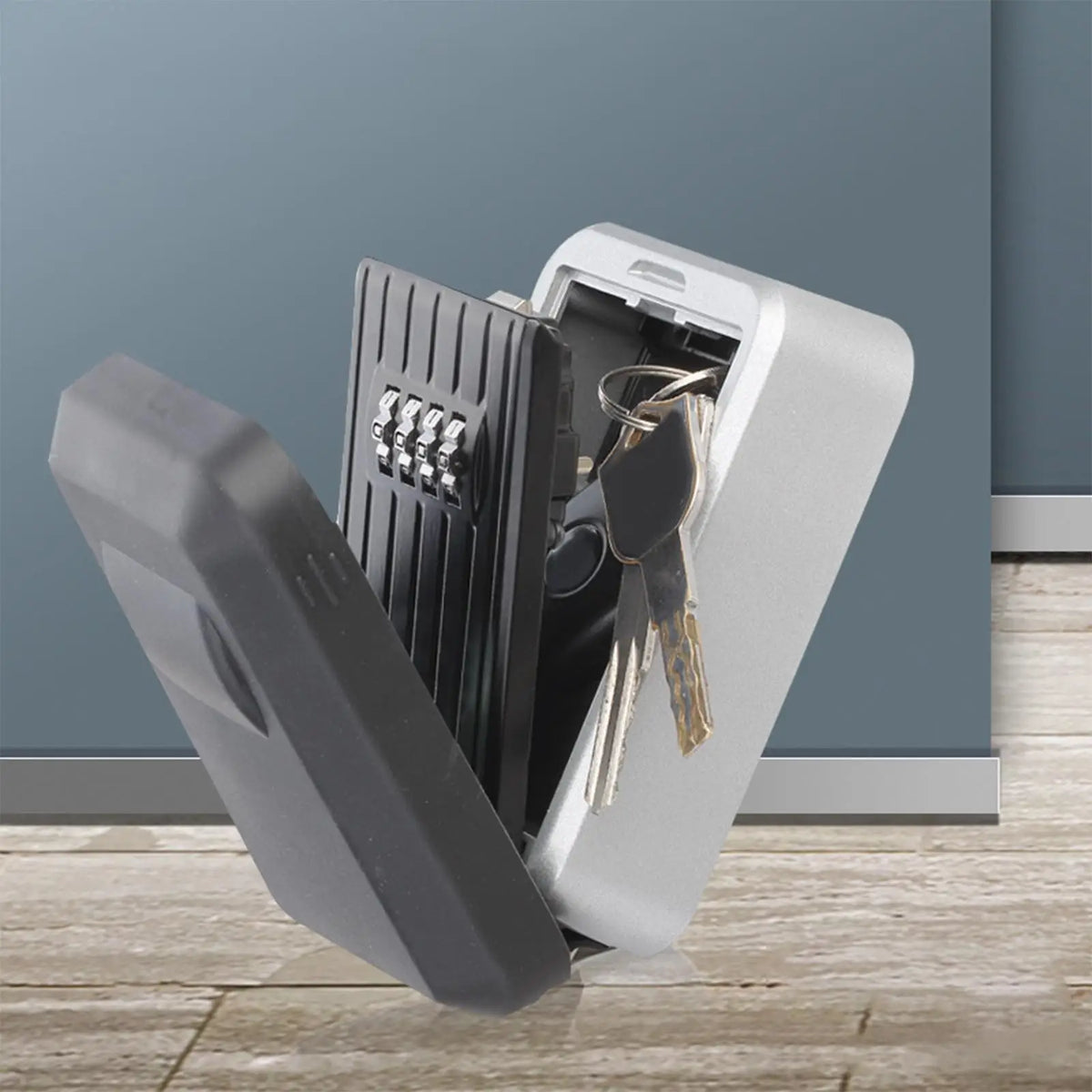 4 Digit Wall Mounted Password Box,Key Storage Lock Box,Combination Key Storage Lock Box,Key Code Box Quake