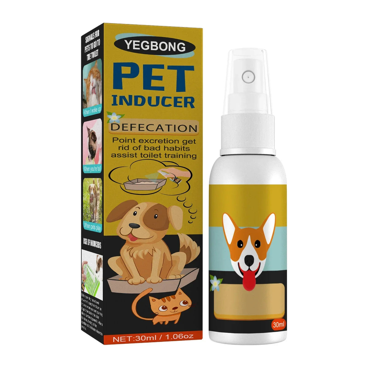 Dog Potty Training Spray Cats Kitten Outdoor Urine Poops Stool Location Helps Puppies Toilet Pet Positioning Defecation Inducer Quake