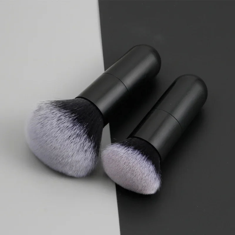 Large Round Handle Powser Brush Black Makeup Brushes Fluffy Soft Professional Powder Foundation Blush Brush Cosmetic Accessories Quake