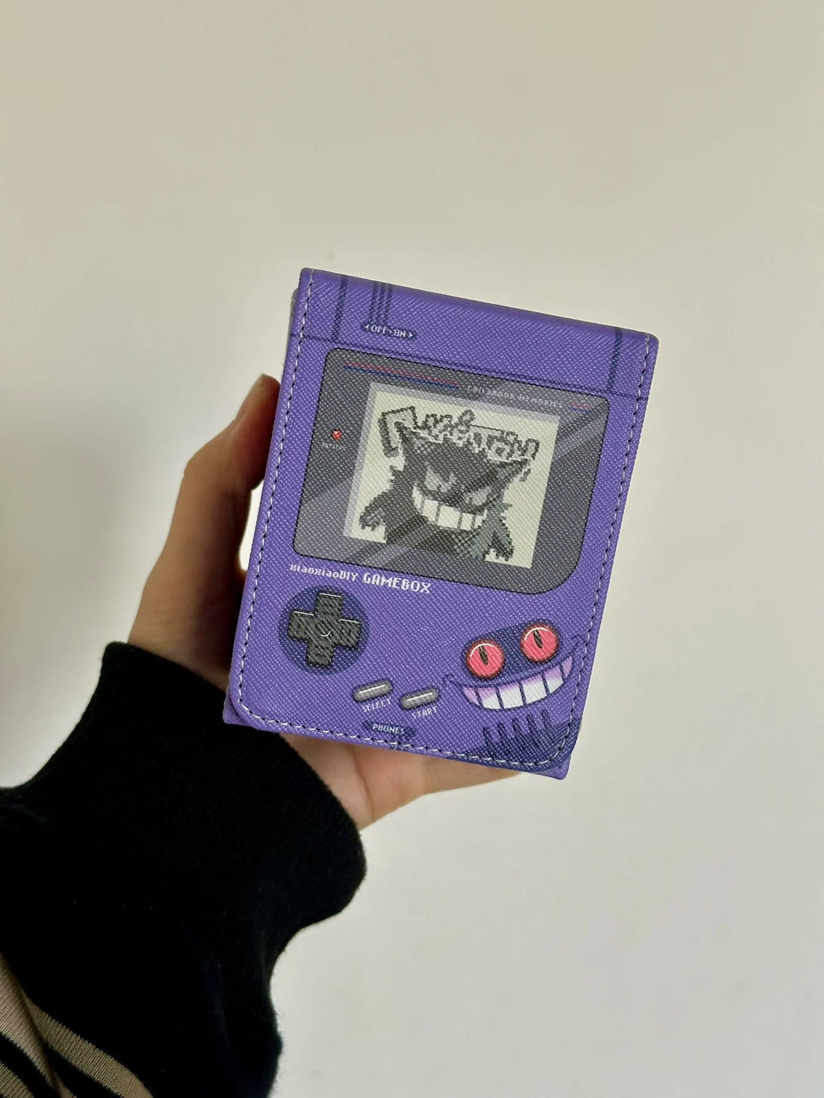 HOT DIY Retro Brick Gameboy Card Storage Box Pocket Monster TCG Organizer - Collectors Display Case Cartoon Anime Quake Gengar