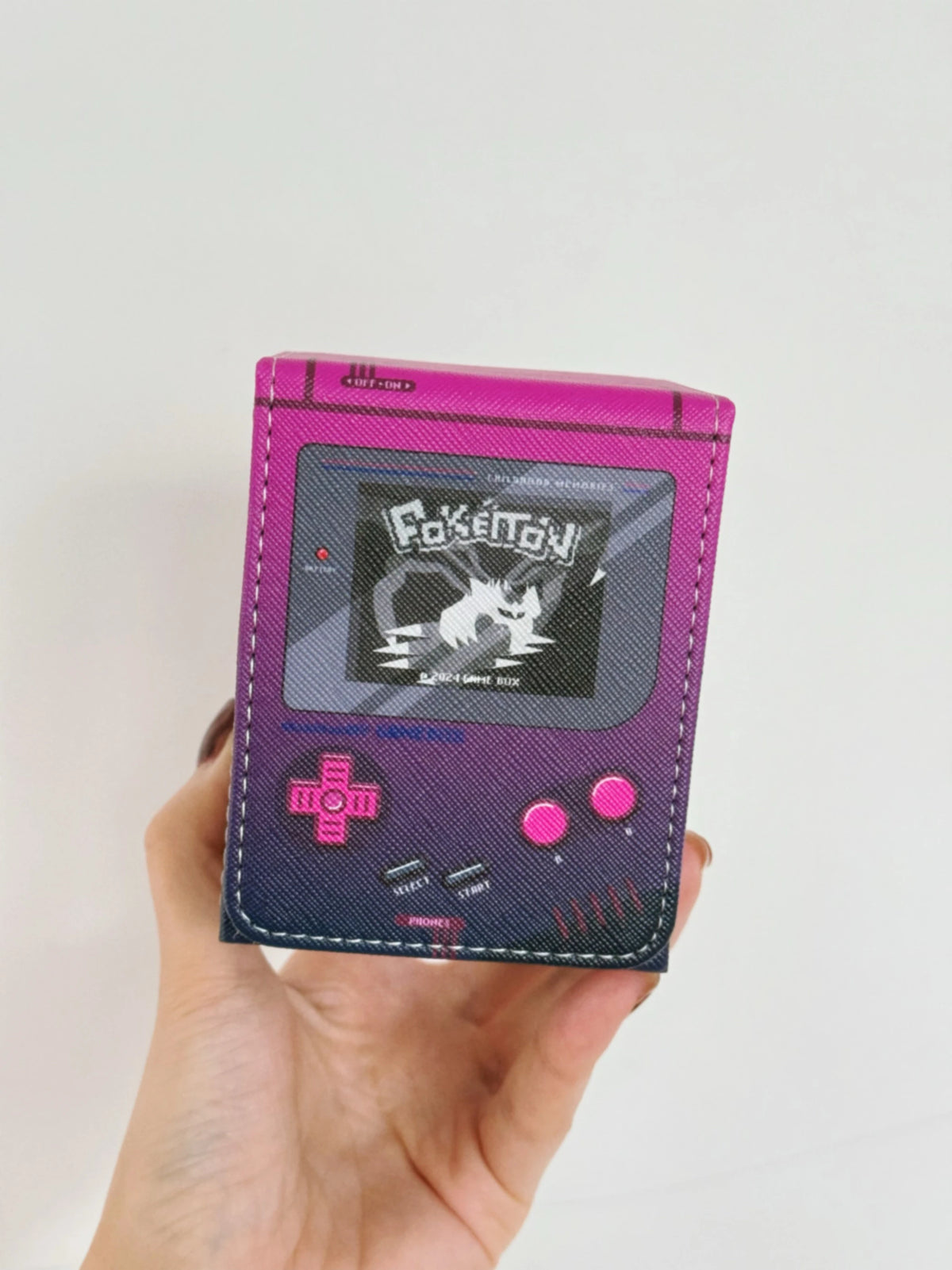 HOT DIY Retro Brick Gameboy Card Storage Box Pocket Monster TCG Organizer - Collectors Display Case Cartoon Anime Quake Giratina