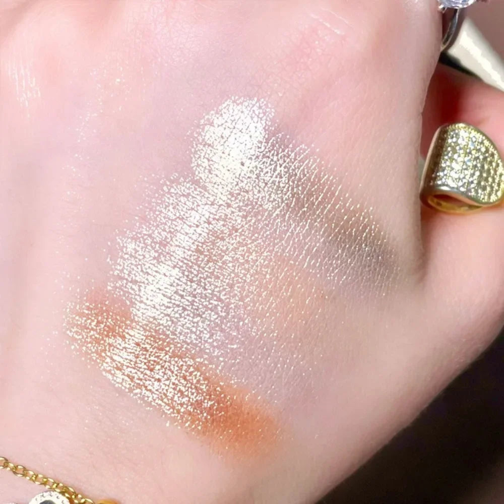 CALLCALL LING Angel Eyeshadow Blush High Gloss All-in-one Plate Embossed Beauty Makeup Palette Quake
