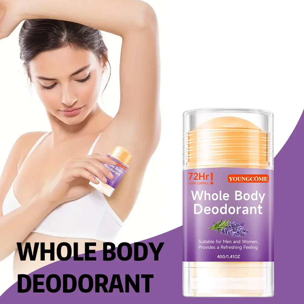 Whole Body Deodorant Stick Anti Sweating Keep Drying Lasting Fragrance Remove Armpit Odor Underarm Refresh Sticks Quake