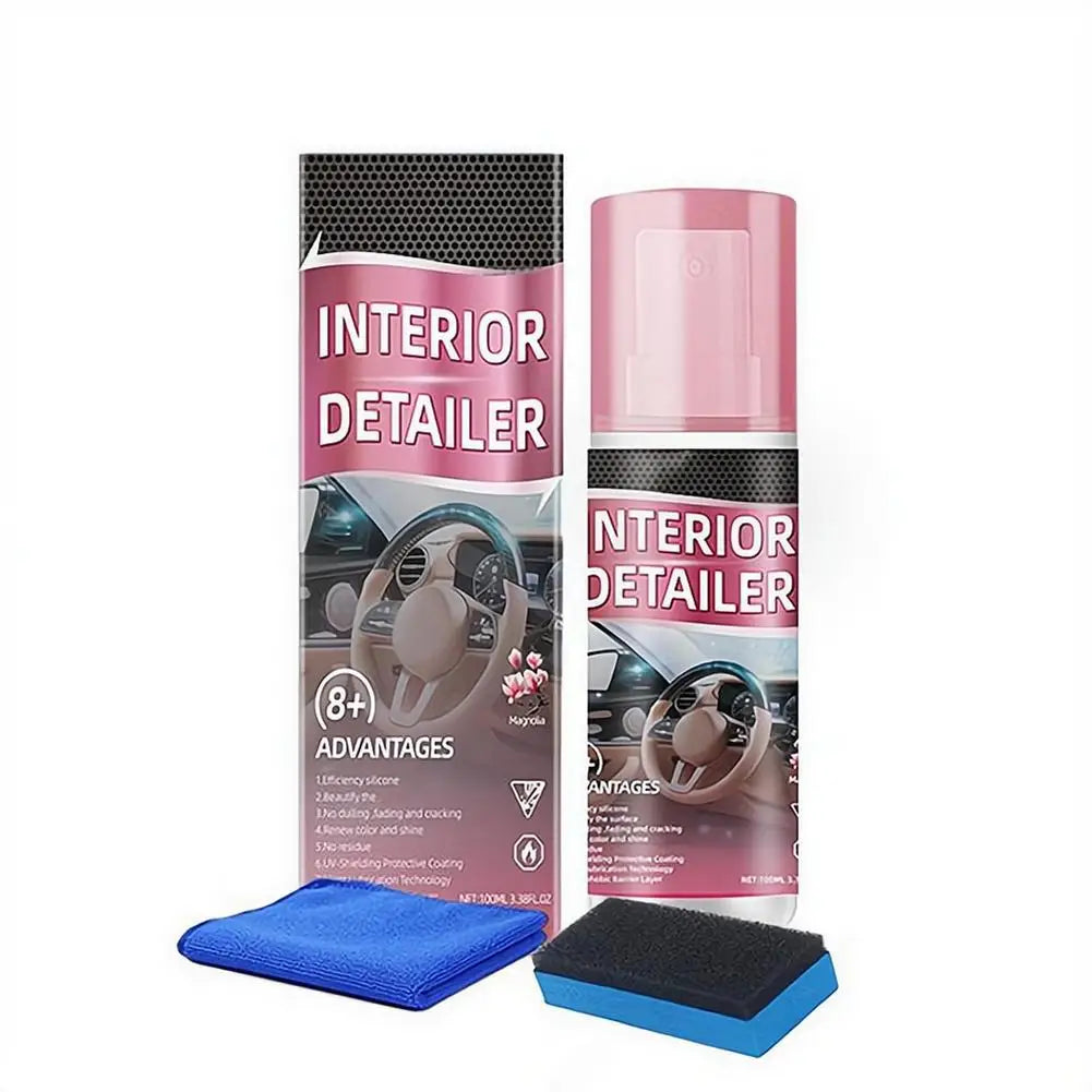 Car interior polishing cleaner Car multi-functional interior polish - non-abrasive for interior no-rinse for sofas, car cleaning Quake