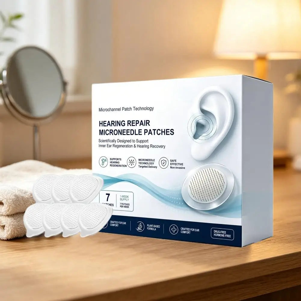 Behind Ear Microneedle Patch Breathable Ear Comfort Patch Skin Friendly Soothing Adhesive for Overnight Daily Care Quake