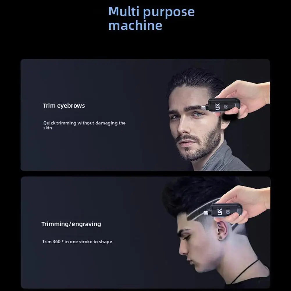 Digital Electric Nose Hair Trimmer Painless Shaving Mens Eyebrow Nose Trimmer USB Rechargeable Ear & Nose Hair Trimmer Machine Quake