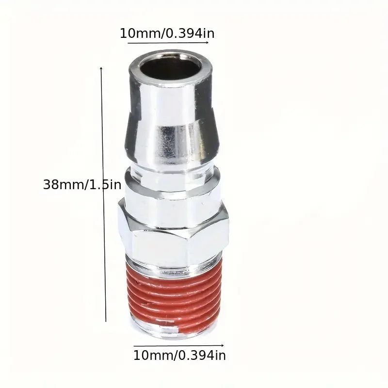 10pcs Quick Coupler Set 1/4'' Air Hose Connector Fittings for Air Tools Quake