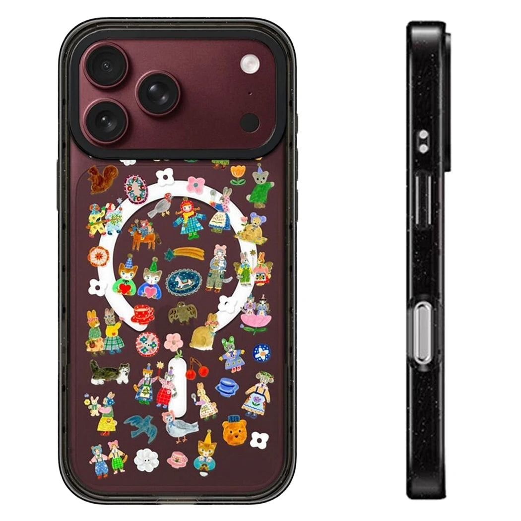 6091744 Impact Black Border Magnetic Case: Compatible with IPhone 18 17 16 15 14 13 Pro Max 18Pro Quake impact (no magsafe) iPhone 14 Plus