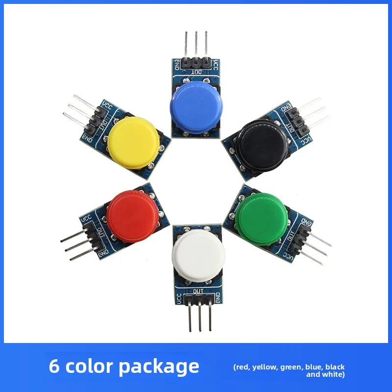 Touch Button Switch Module MCU Digital Touch Switch with Button Cap Electronic Building Block Micro Switch Quake 6 colors
