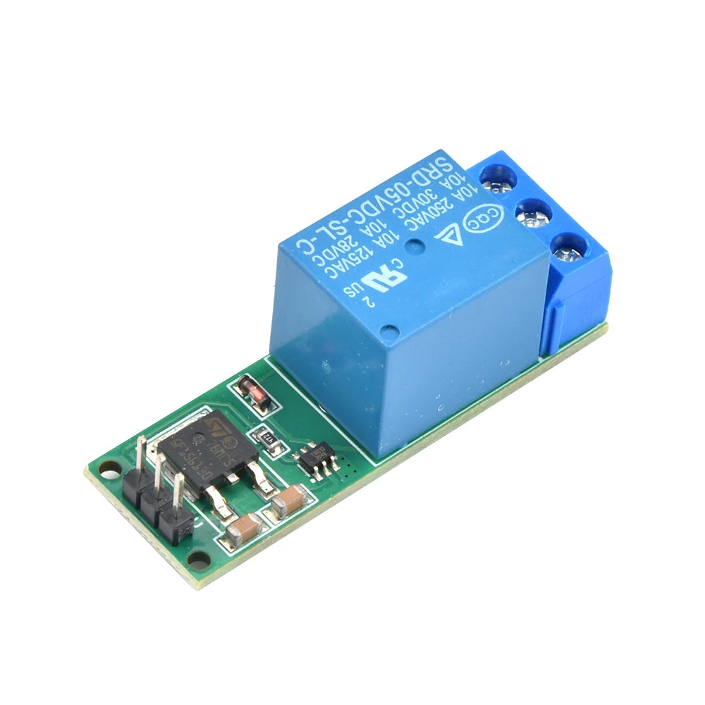 DC 6-24V Flip-Flop Latch Relay Module 1 Way Bistable Self-locking Relay Switch For Smart Home LED Car Low Pulse Trigger Board Quake